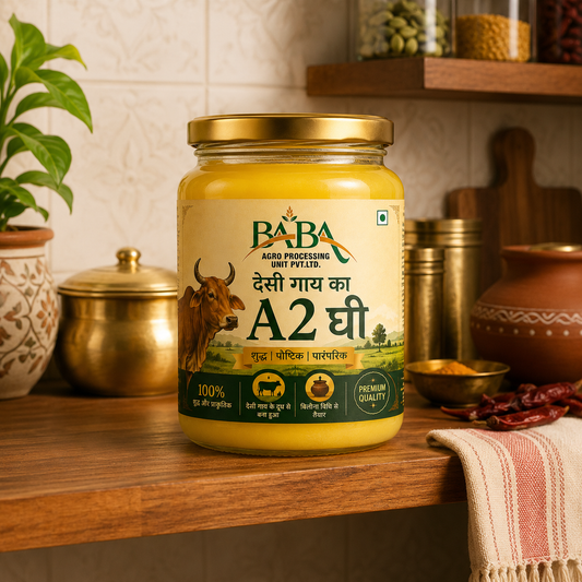 BABA Sudh A2 Ghee | Pure & Traditional Desi Ghee | Rich Aroma & Taste | Purity Guaranteed I 500 ML